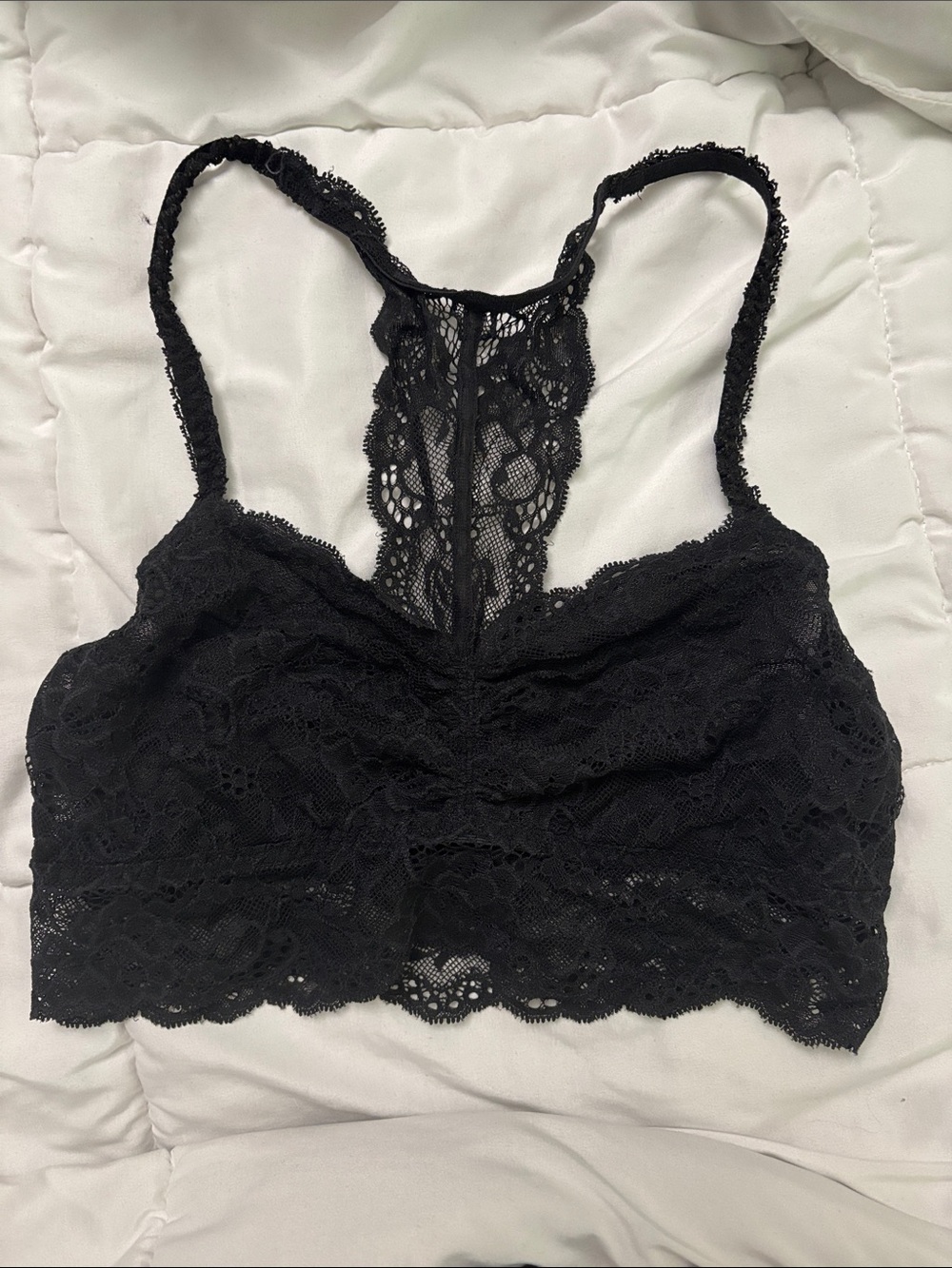 Victoria’s Secret PINK - Black Lace Racerback Bralette